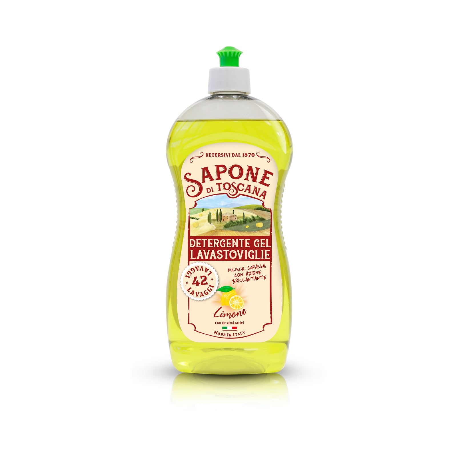 Gel dishwasher detergent - Lemon
